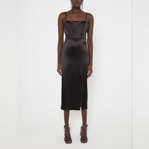 ZARA LIMITED EDITION SATIN EFFECT SHEATH DRESS
